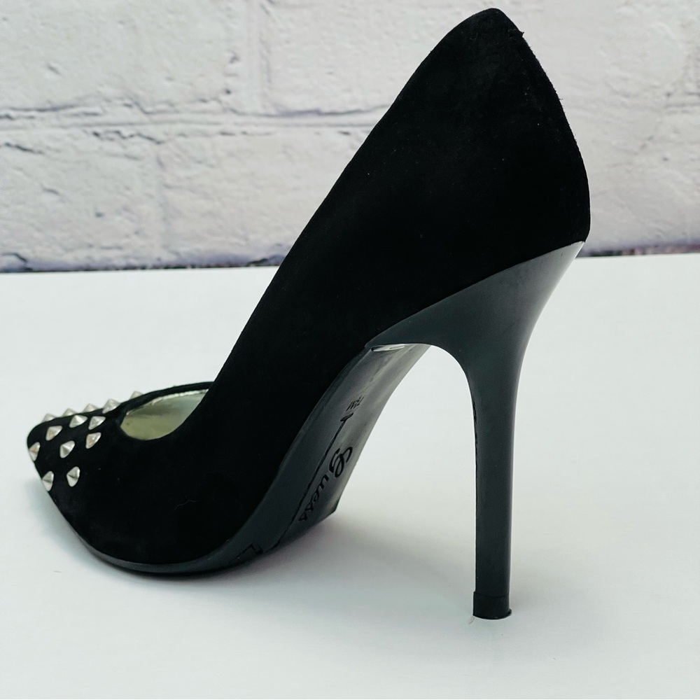Women's Guess Studded High Heel Stiletto Pumps Suede Shoes 7.5 - Picture 7 of 13